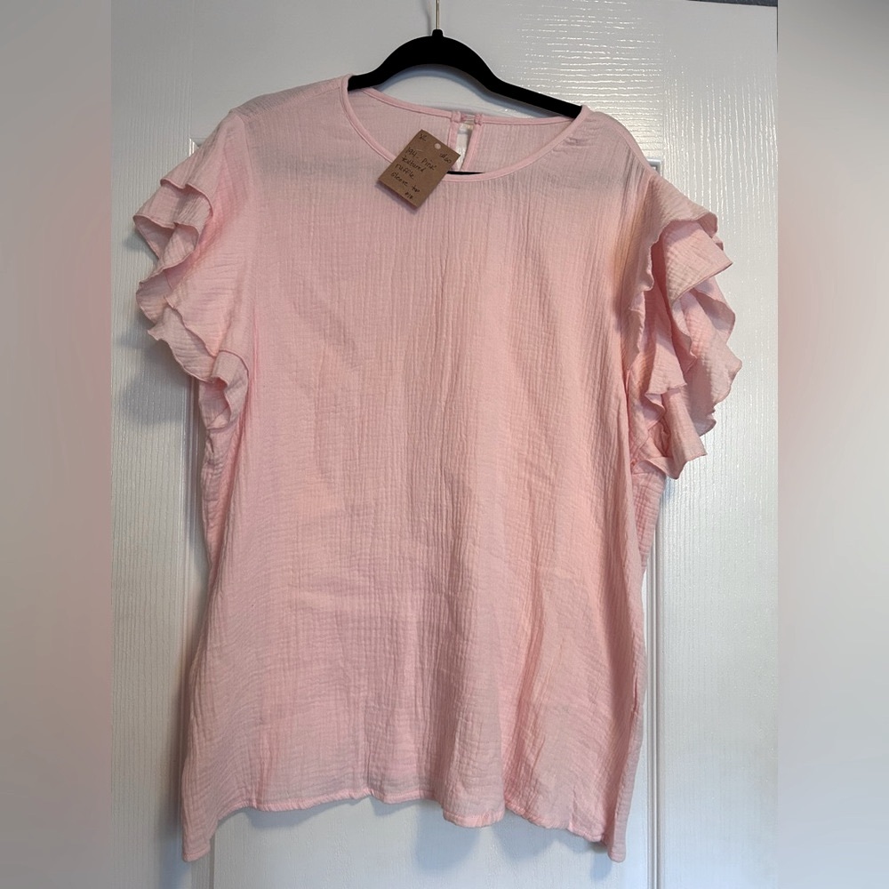5/$25 Boutique ruffle top